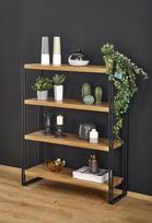 lentyna 100 cm - Lentyna Halmar Bolivar REG1, ąžuolo (Oak)/juoda (Black) - 2 nuotrauka