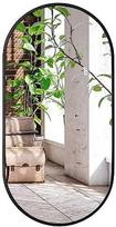 Veidrodis Leobert Ovalus, 100 cm x 50 cm, juodas (Black)