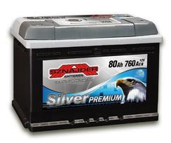 akumuliatoriai sznajder - SZNAJDER PREMIUM 12V 80Ah 760A EN - 1 nuotrauka