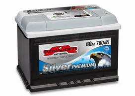 akumuliatoriai sznajder - SZNAJDER PREMIUM 12V 80Ah 760A EN - 2 nuotrauka