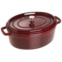 Staub Ovalus ketaus puodas 40509-366-0, tamsiai raudonas (Grenadine), 5.5 l