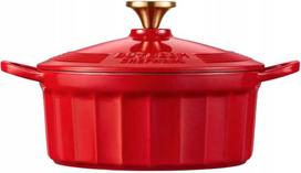 BUYDEEM Emaliuotas ketaus indas CP521, 2.9 l, Koi Raudona (Koi Red)