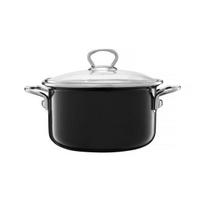 emaliuoti puodai - Emaliuotas puodas Emalia Olkusz Plus ⌀18 cm 2 l, pilkas (Gray) - 1 nuotrauka