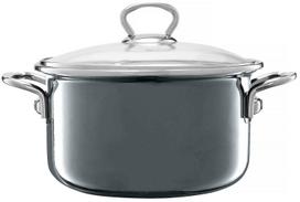 emaliuoti puodai - Emaliuotas puodas Emalia Olkusz Plus ⌀18 cm 2 l, pilkas (Gray) - 2 nuotrauka