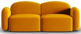 Sofa Micadoni Home Blair, geltona, 194 x 87 cm x 80 cm