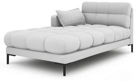 Sofa Micadoni Home Mamaia Chaise Longue, šviesiai pilka, kairinė, 185 x 105 cm x 75 cm