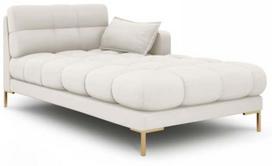 Sofa Micadoni Home Mamaia Chaise Longue, smėlio, dešininė, 185 x 105 cm x 75 cm