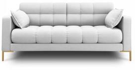 Sofa Micadoni Home Mamaia 2 Seats, šviesiai pilka, 152 x 92 cm x 75 cm