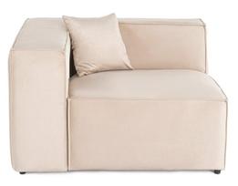 Modulinė sofa Atelier Del Sofa Lora, kreminė, kairinė, 110 x 108 cm x 65 cm