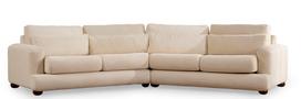 Sofa Hanah Home River 4 4, šviesiai ruda, kairinė, 105 x 330 cm x 90 cm