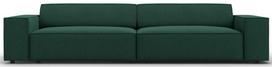 Sofa Micadoni Home Jodie Structured 4 Seats, tamsiai žalia, 244 x 102 cm x 70 cm