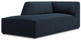 Sofa Micadoni Home Ruby Structured Fabric Chaise Longue, tamsiai mėlyna, kairinė, 181 x 93 cm x 69 cm