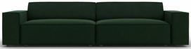 Sofa Micadoni Home Jodie Velvet 3 Seats, tamsiai žalia, 204 x 102 cm x 70 cm