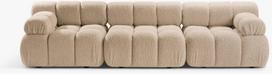 Modulinė sofa Micadoni Bellis, smėlio ruda, 282 x 94 cm x 70 cm