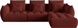 Modulinė sofa Micadoni Home Bloom City56, raudona, 332 x 216 cm x 95 cm