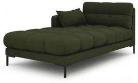 Sofa Micadoni Home Mamaia Chaise Longue, žalia, kairinė, 185 x 105 cm x 75 cm