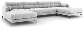 Sofa Micadoni Home Mamaia Panoramic, šviesiai pilka, 383 x 185 cm x 75 cm