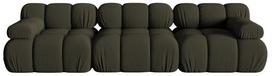 Modulinė sofa Micadoni Bellis 3D, žalia, 282 x 94 cm x 64 cm