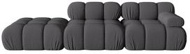 Modulinė sofa Micadoni Bellis 3D, pilka, kairinė, 282 x 94 cm x 64 cm