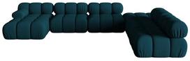 Modulinė sofa Micadoni Bellis 3D, tamsiai mėlyna, dešininė, 376 x 282 cm x 64 cm