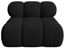 Modulinė sofa Micadoni Bellis 3D, juoda, 94 x 94 cm x 64 cm