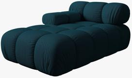 Modulinė sofa Micadoni Bellis, tamsiai mėlyna, kairinė, 155 x 94 cm x 64 cm