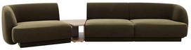 Modulinė sofa Micadoni Miley Blu 77, žalia, kairinė, 300 x 118 cm x 70 cm