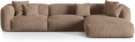 Modulinė sofa Micadoni Martina Vogue 3, tamsaus smėlio spalva, dešininė, 332 x 176 cm x 75 cm