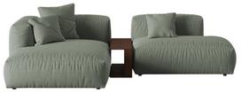 Modulinė sofa Micadoni Martina, šviesiai žalia, kairinė, 292 x 176 cm x 75 cm