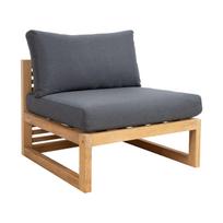 Modulinė sofa Home4you Serenity, pilka/ruda, 84 x 80 cm x 66.5 cm