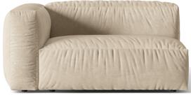 Modulinė sofa Micadoni Martina Velvet, šviesiai smėlinė, kairinė, 160 x 106 cm x 75 cm