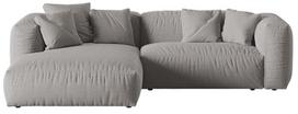 Modulinė sofa Micadoni Martina, šviesiai pilka, kairinė, 283 x 176 cm x 75 cm