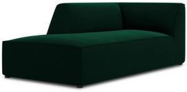 Sofa Micadoni Home Ruby Velvet Chaise Longue, tamsiai žalia, kairinė, 181 x 93 cm x 69 cm