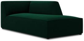 Sofa Micadoni Home Ruby Velvet Chaise Longue, tamsiai žalia, dešininė, 181 x 93 cm x 69 cm