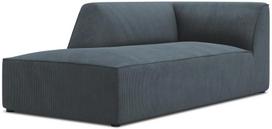 Sofa Micadoni Home Ruby Corduroy Chaise Longue, mėlyna, kairinė, 181 x 93 cm x 69 cm