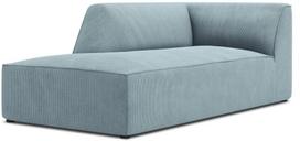 Sofa Micadoni Home Ruby Corduroy Chaise Longue, žydra, kairinė, 181 x 93 cm x 69 cm