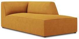 Sofa Micadoni Home Ruby Structured Fabric Chaise Longue, geltona, dešininė, 181 x 93 cm x 69 cm