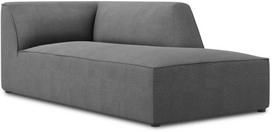 Sofa Micadoni Home Ruby Structured Fabric Chaise Longue, pilka, dešininė, 181 x 93 cm x 69 cm