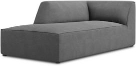 Sofa Micadoni Home Ruby Structured Fabric Chaise Longue, pilka, kairinė, 181 x 93 cm x 69 cm