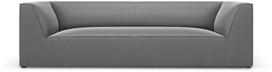 Sofa Micadoni Home Ruby Velvet, pilka, 232 x 92 cm x 69 cm