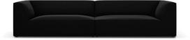 Sofa Micadoni Home Ruby Velvet, juoda, 302 x 93 cm x 69 cm