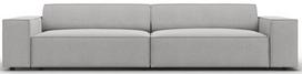 Sofa Micadoni Home Jodie Structured 4 Seats, šviesiai pilka, 244 x 102 cm x 70 cm