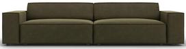 Sofa Micadoni Home Jodie Velvet 3 Seats, žalia, 204 x 102 cm x 70 cm