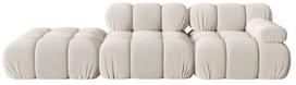 Modulinė sofa Micadoni Bellis 3D, smėlio, kairinė, 282 x 94 cm x 64 cm