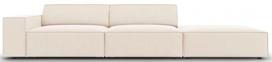 Sofa Micadoni Home Jodie 3 Seats, šviesiai ruda, dešininė, 262 x 102 cm x 70 cm