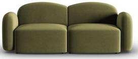 Sofa Micadoni Home Blair, šviesiai žalia, 194 x 87 cm x 80 cm