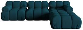 Modulinė sofa Micadoni Bellis 3D, tamsiai mėlyna, 282 x 188 cm x 64 cm