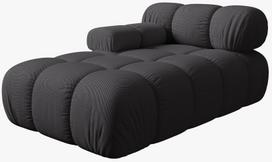 Modulinė sofa Micadoni Bellis, espresso, kairinė, 155 x 94 cm x 64 cm