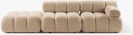 Modulinė sofa Micadoni Bellis, smėlio ruda, dešininė, 282 x 94 cm x 70 cm