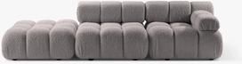 Modulinė sofa Micadoni Bellis, šviesiai pilka, dešininė, 282 x 94 cm x 70 cm